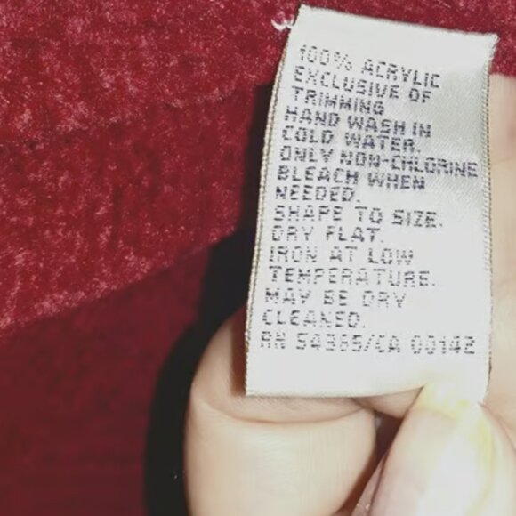 Allison Daley Women's Jacket Extra Large Red Chenille Full Zip for Christmas - Picture 9 of 9